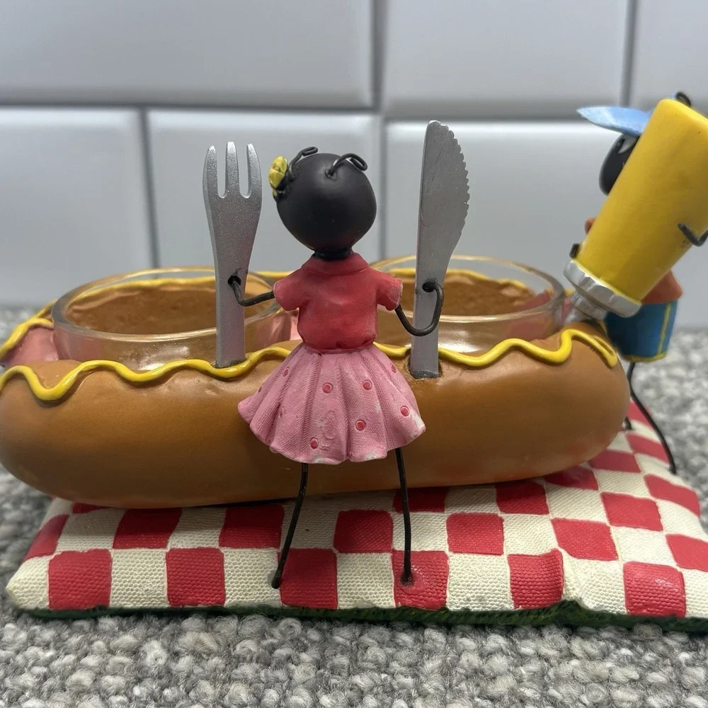 Yankee Candle Ants Picnic Hotdog Double Tart Candle Holder Discontinued